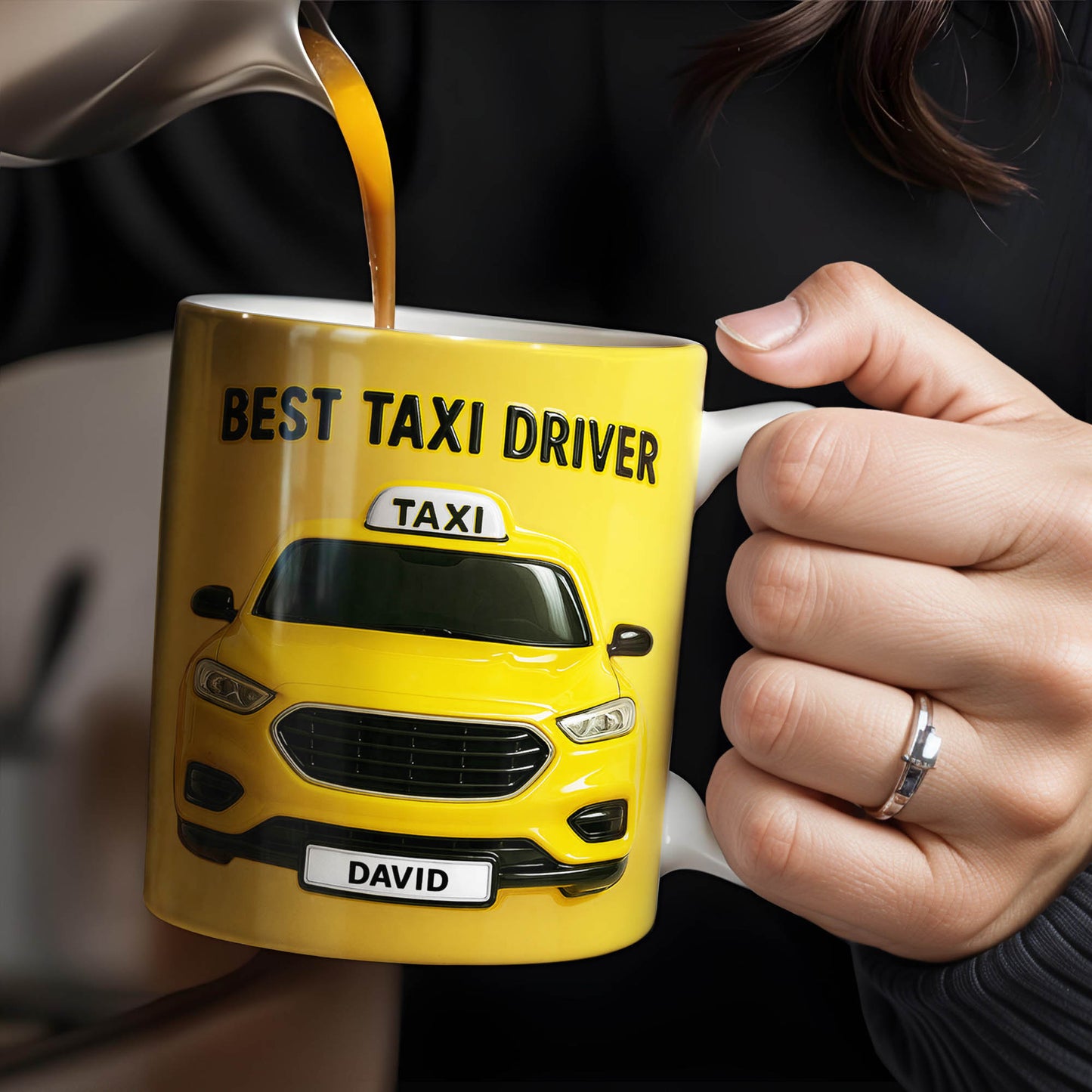 Best Taxi Driver With Yellow Taxi Design