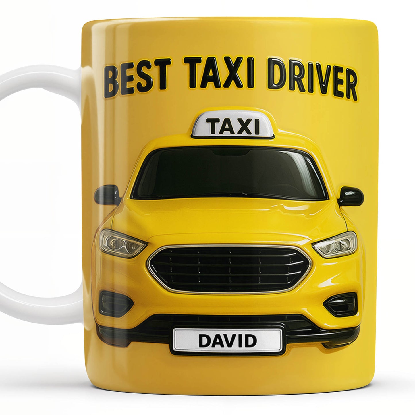 Best Taxi Driver With Yellow Taxi Design