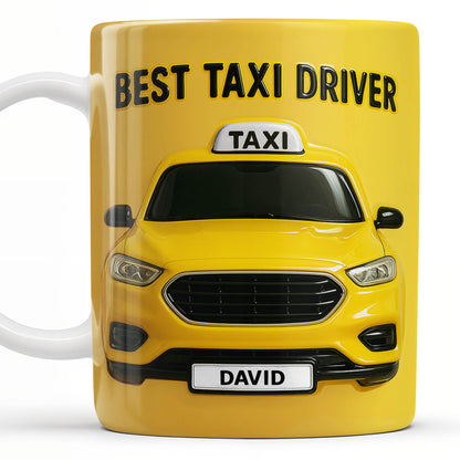 Best Taxi Driver With Yellow Taxi Design