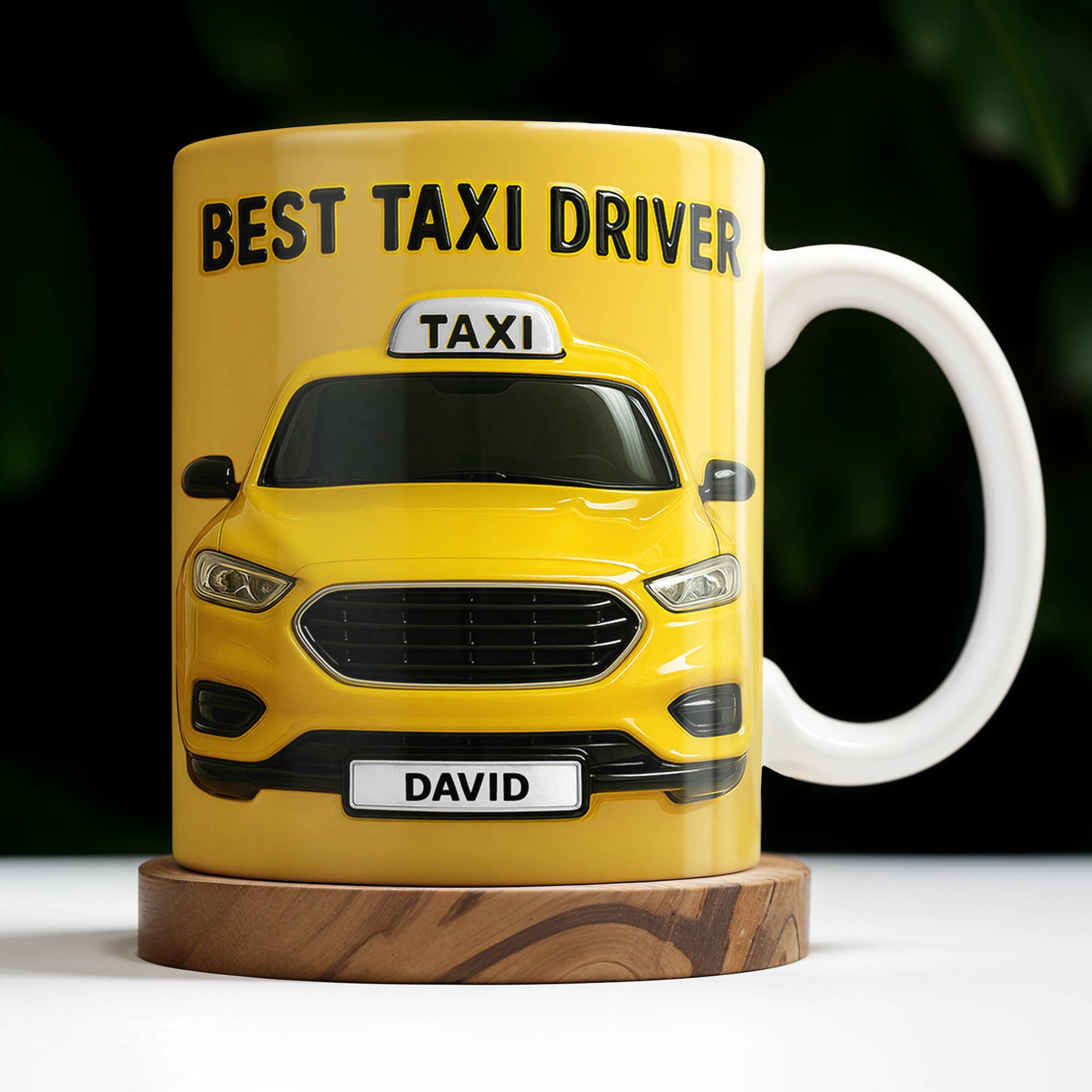 Best Taxi Driver With Yellow Taxi Design