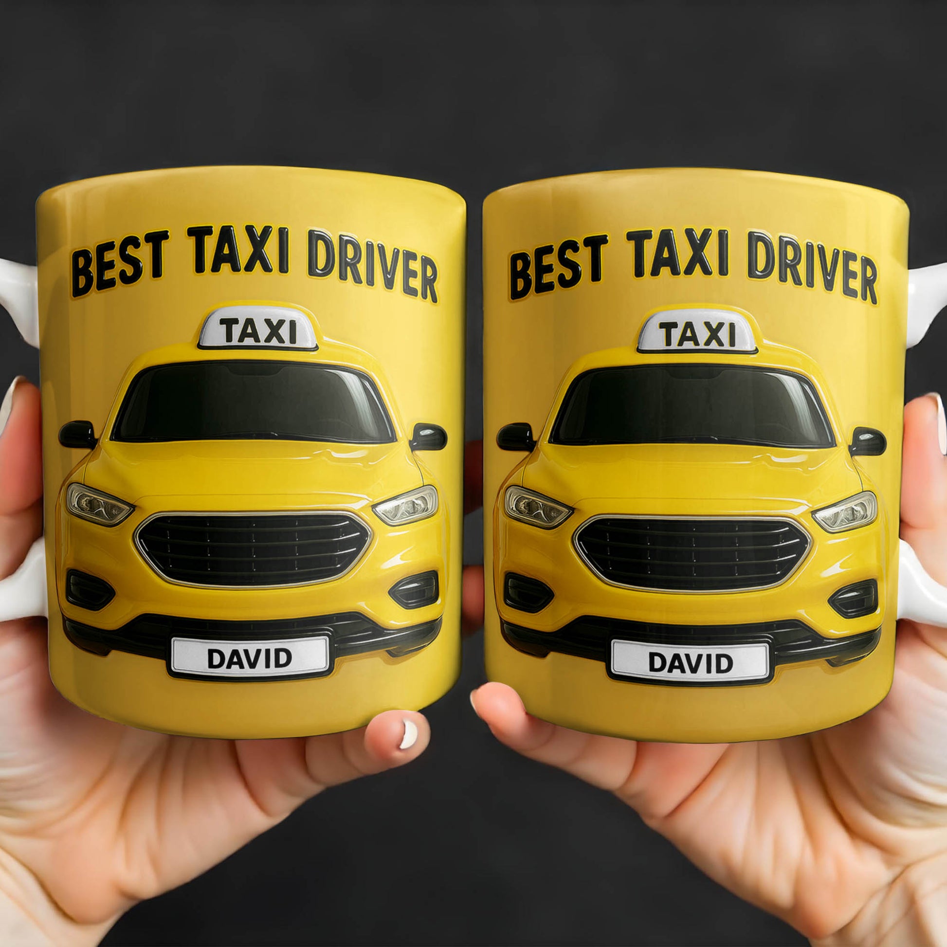 Best Taxi Driver With Yellow Taxi Design