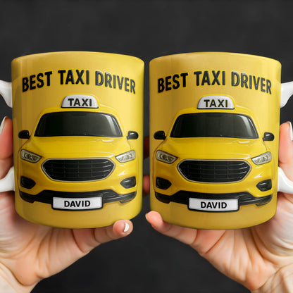 Best Taxi Driver With Yellow Taxi Design