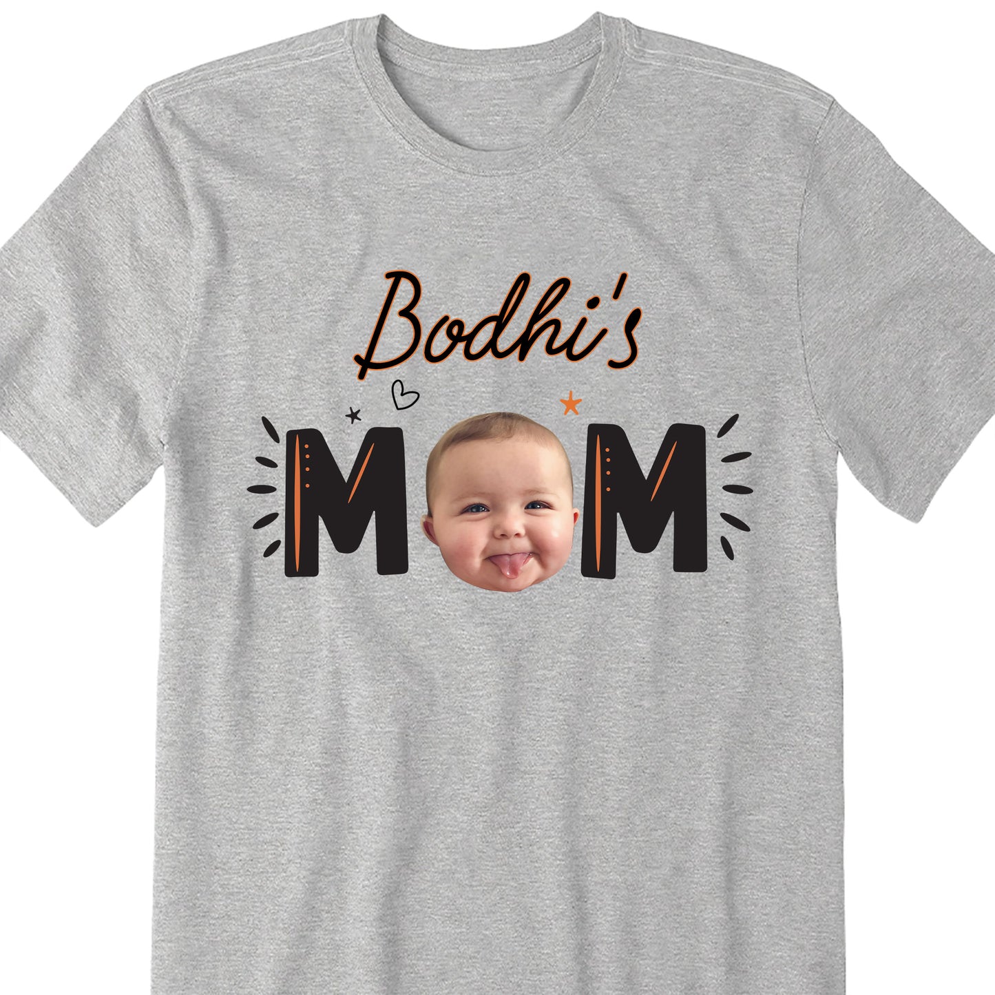 Customize Your MOM T-Shirt With Baby Photos