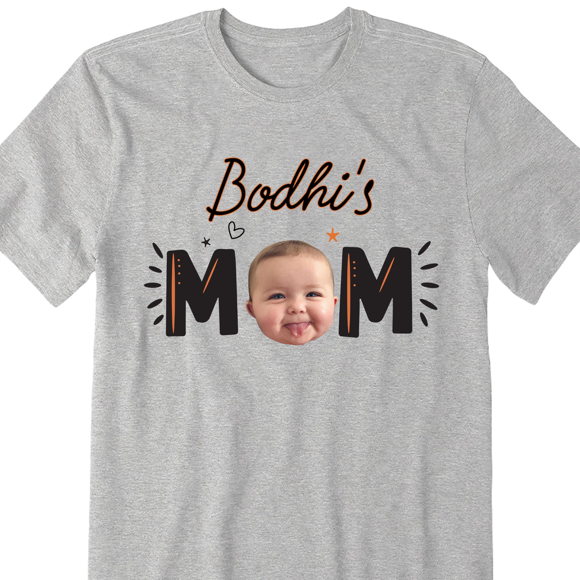 Customize Your MOM T-Shirt With Baby Photos