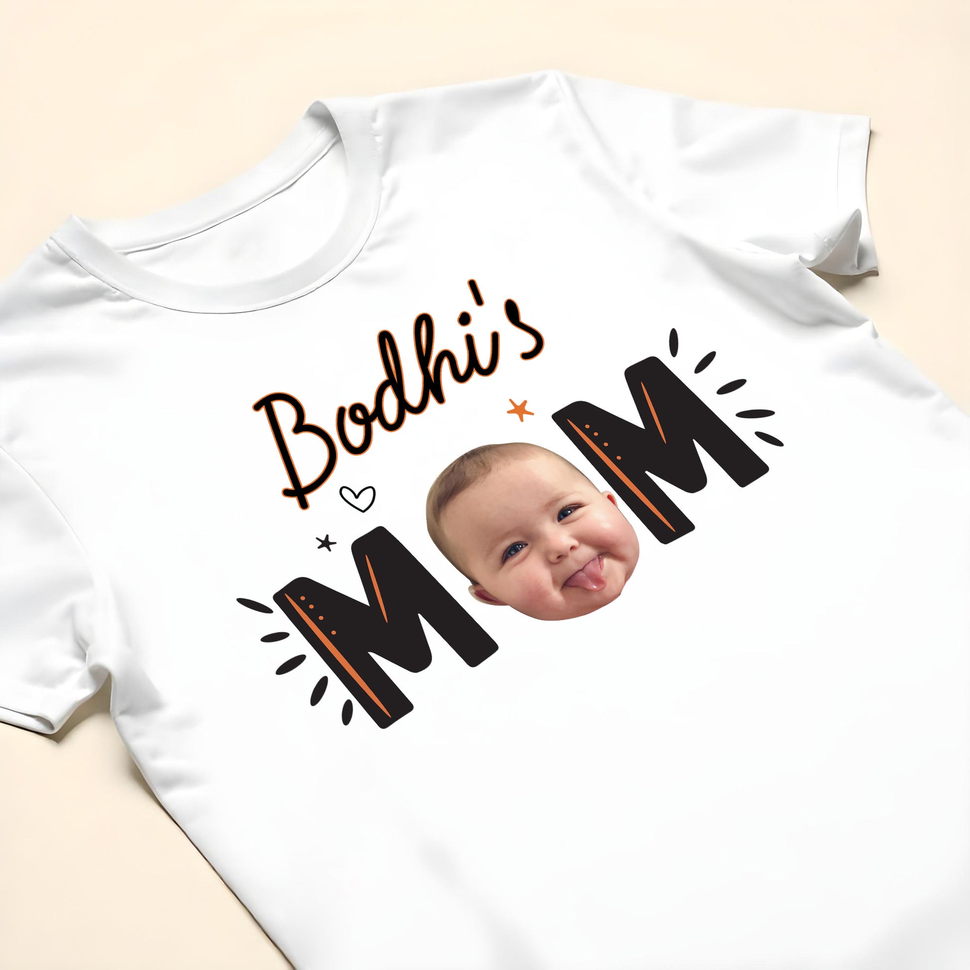Customize Your MOM T-Shirt With Baby Photos