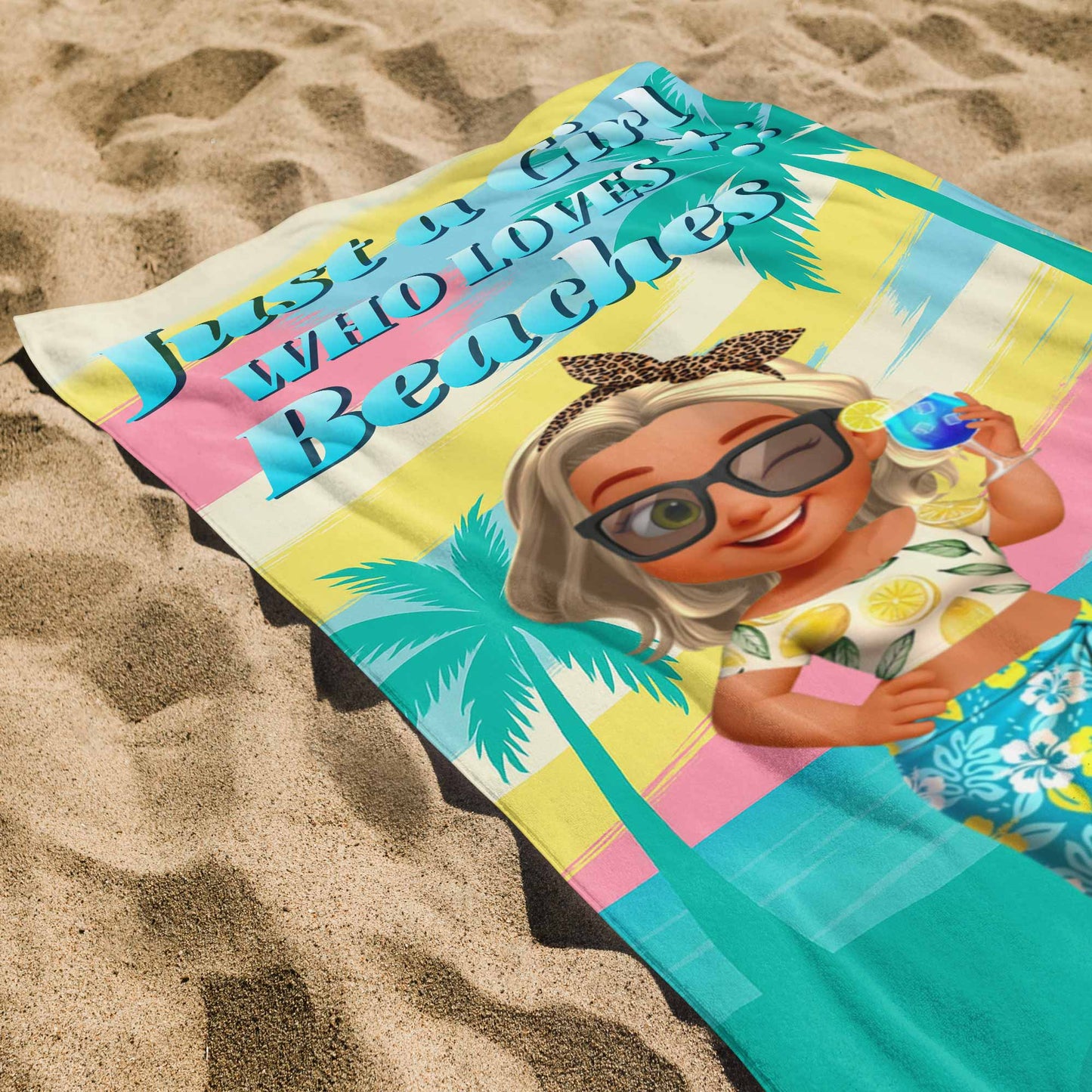 Just A Girl Who Loves Beaches, Palms And Sun