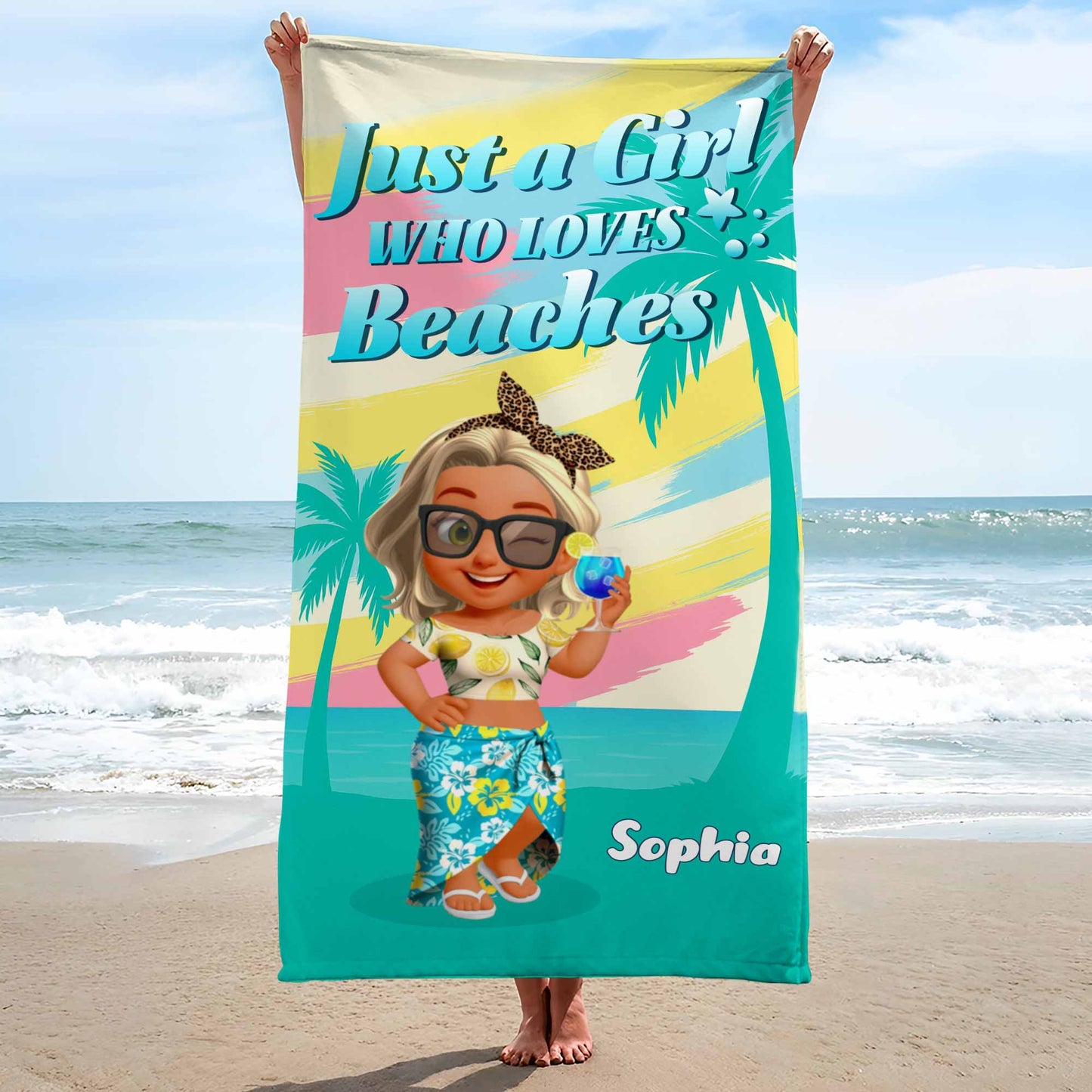 Just A Girl Who Loves Beaches, Palms And Sun