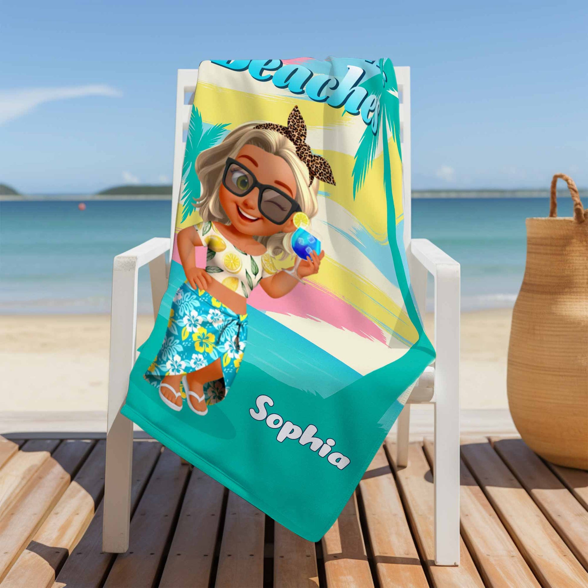 Just A Girl Who Loves Beaches, Palms And Sun