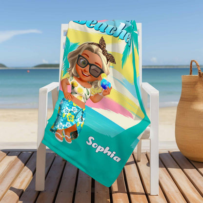 Just A Girl Who Loves Beaches, Palms And Sun