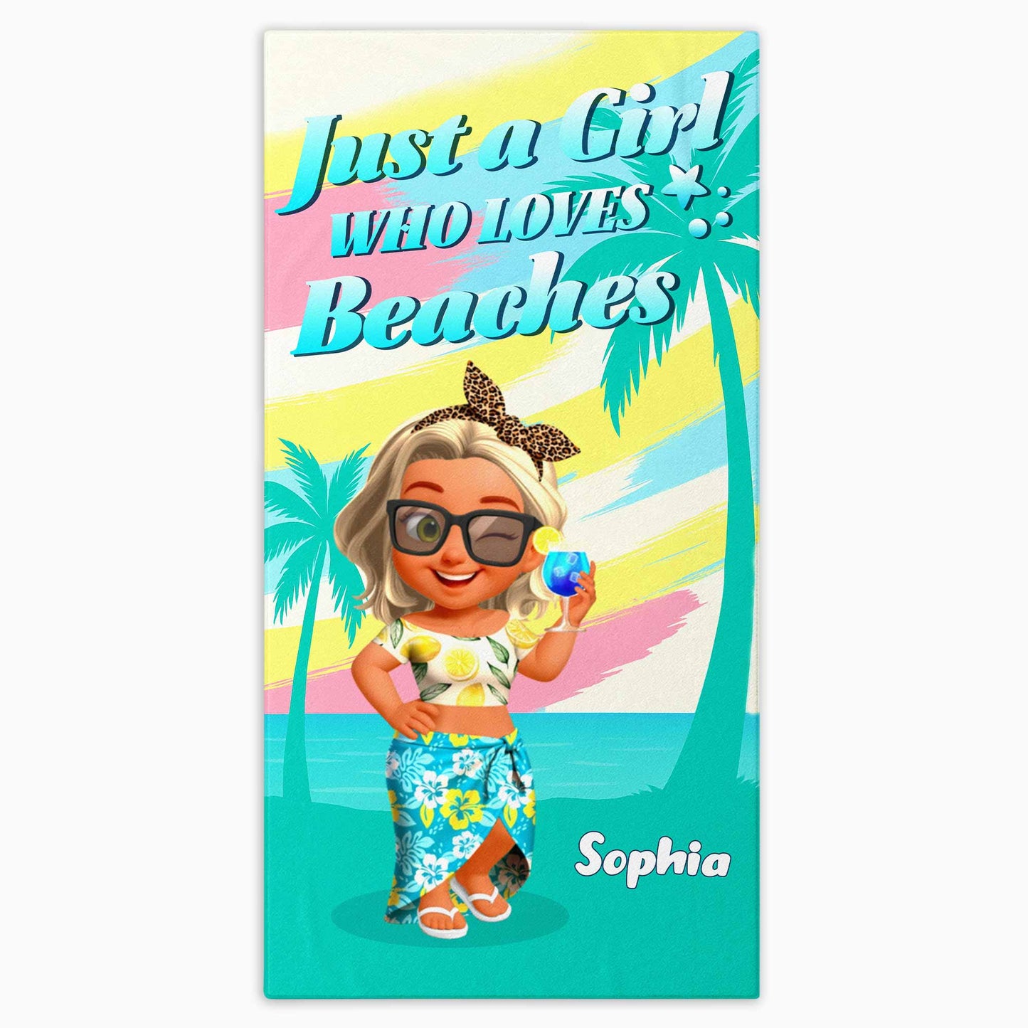 Just A Girl Who Loves Beaches, Palms And Sun