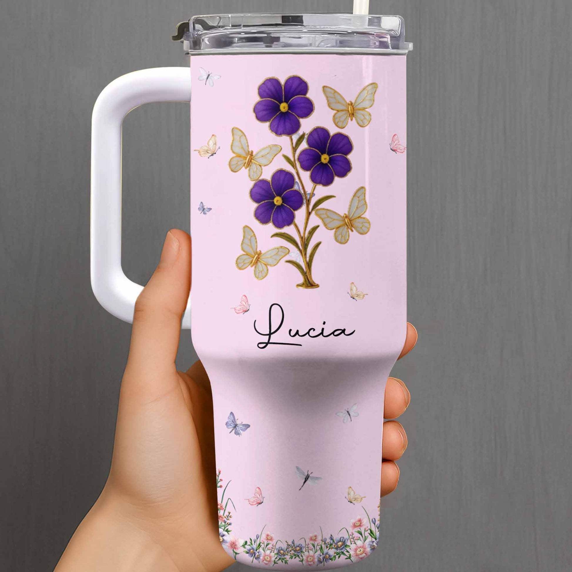 You Are Beautiful Amazing Victorious Strong, Flowers Butterflies Design