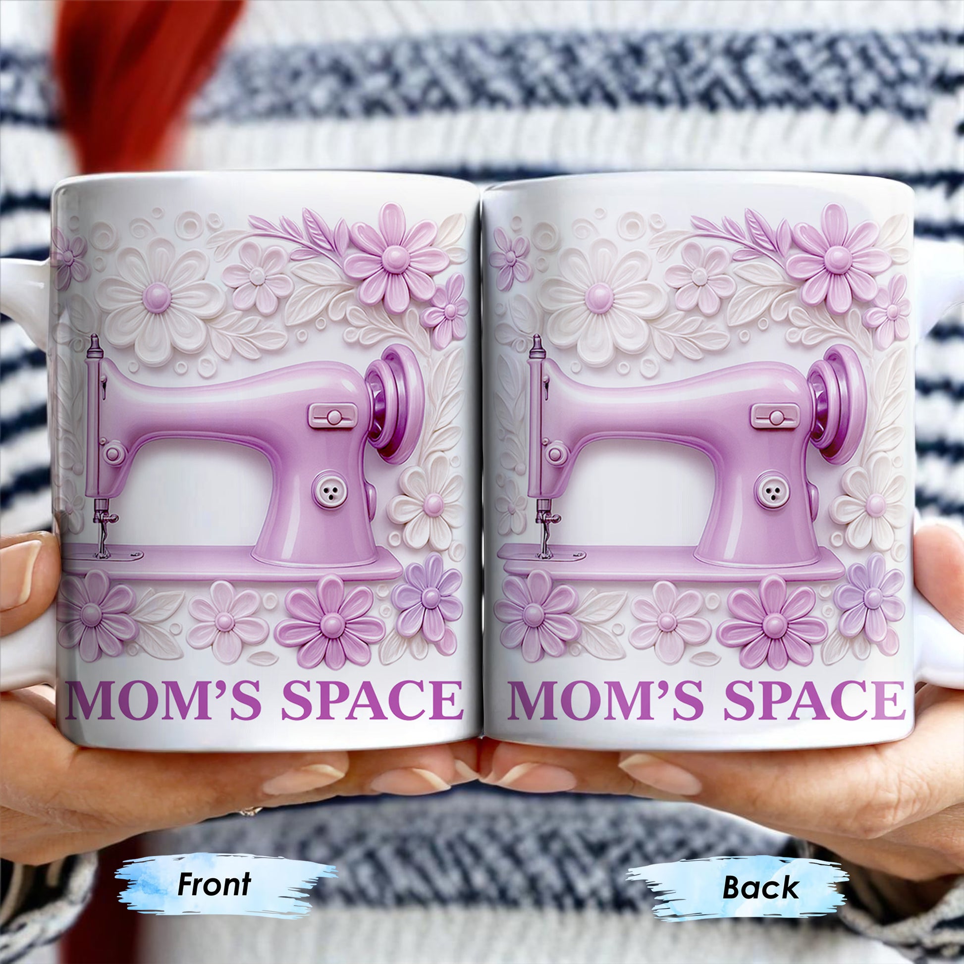 Mom's Space With Sewing Machine and Flowers