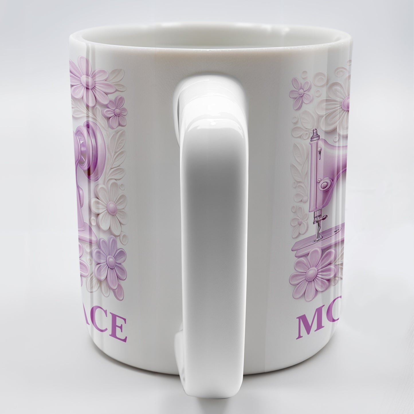 Mom's Space With Sewing Machine and Flowers