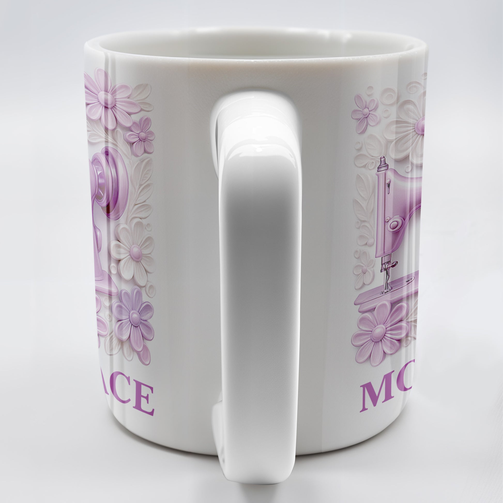 Mom's Space With Sewing Machine and Flowers