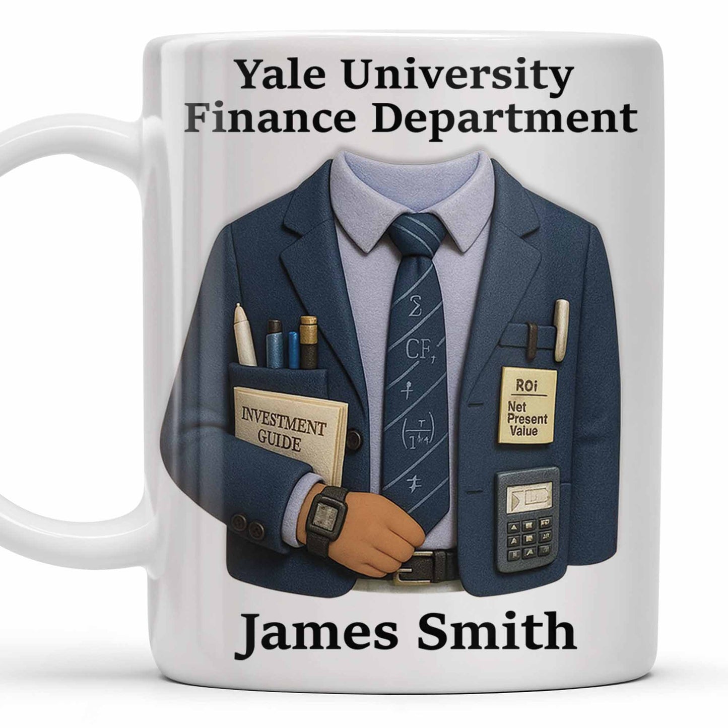 Celebrate Your Finance Expertise With Classic Business Attire Design - Personalized Custom Coffee Mug - FAM378_MG