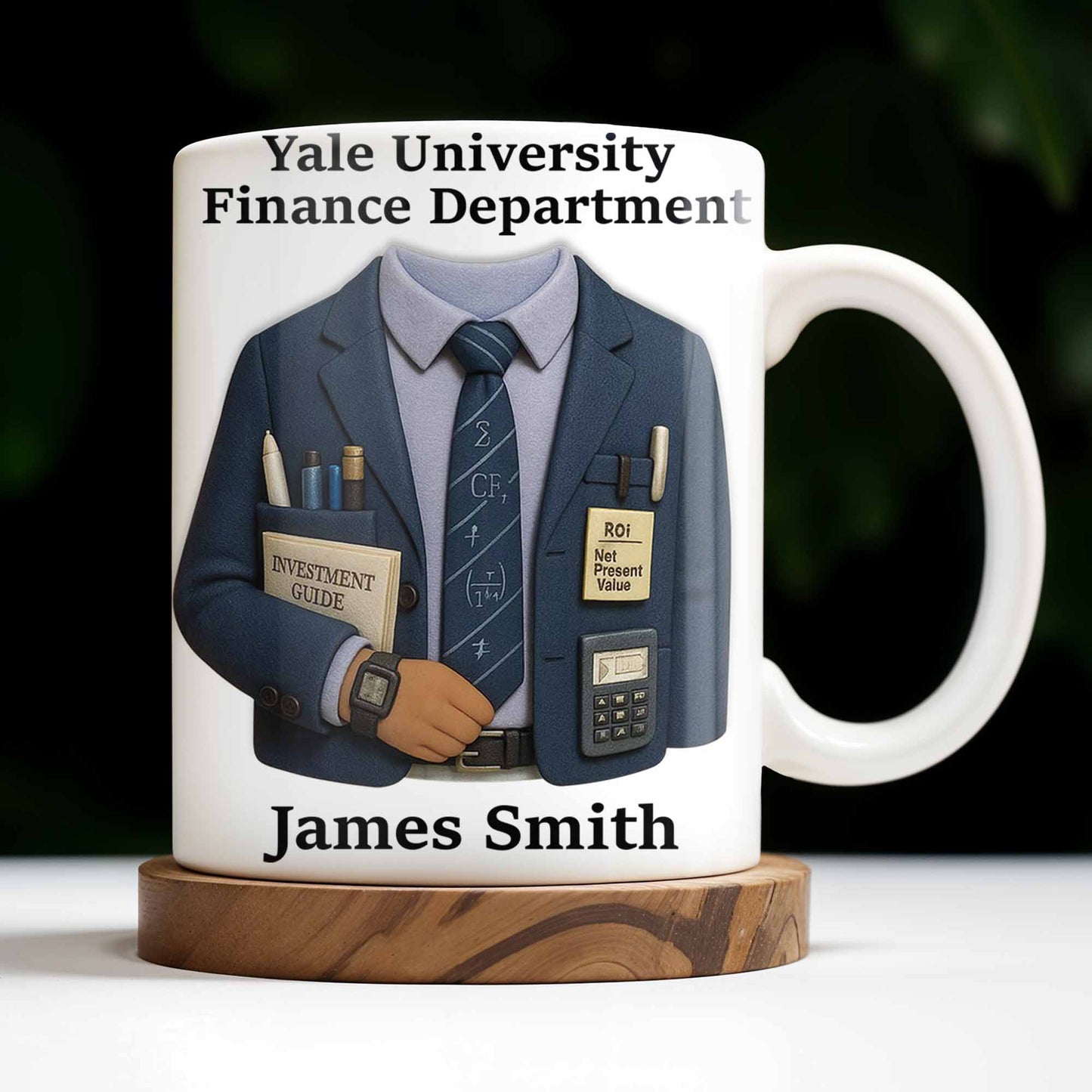 Celebrate Your Finance Expertise With Classic Business Attire Design - Personalized Custom Coffee Mug - FAM378_MG
