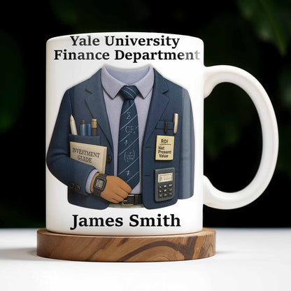 Celebrate Your Finance Expertise With Classic Business Attire Design - Personalized Custom Coffee Mug - FAM378_MG