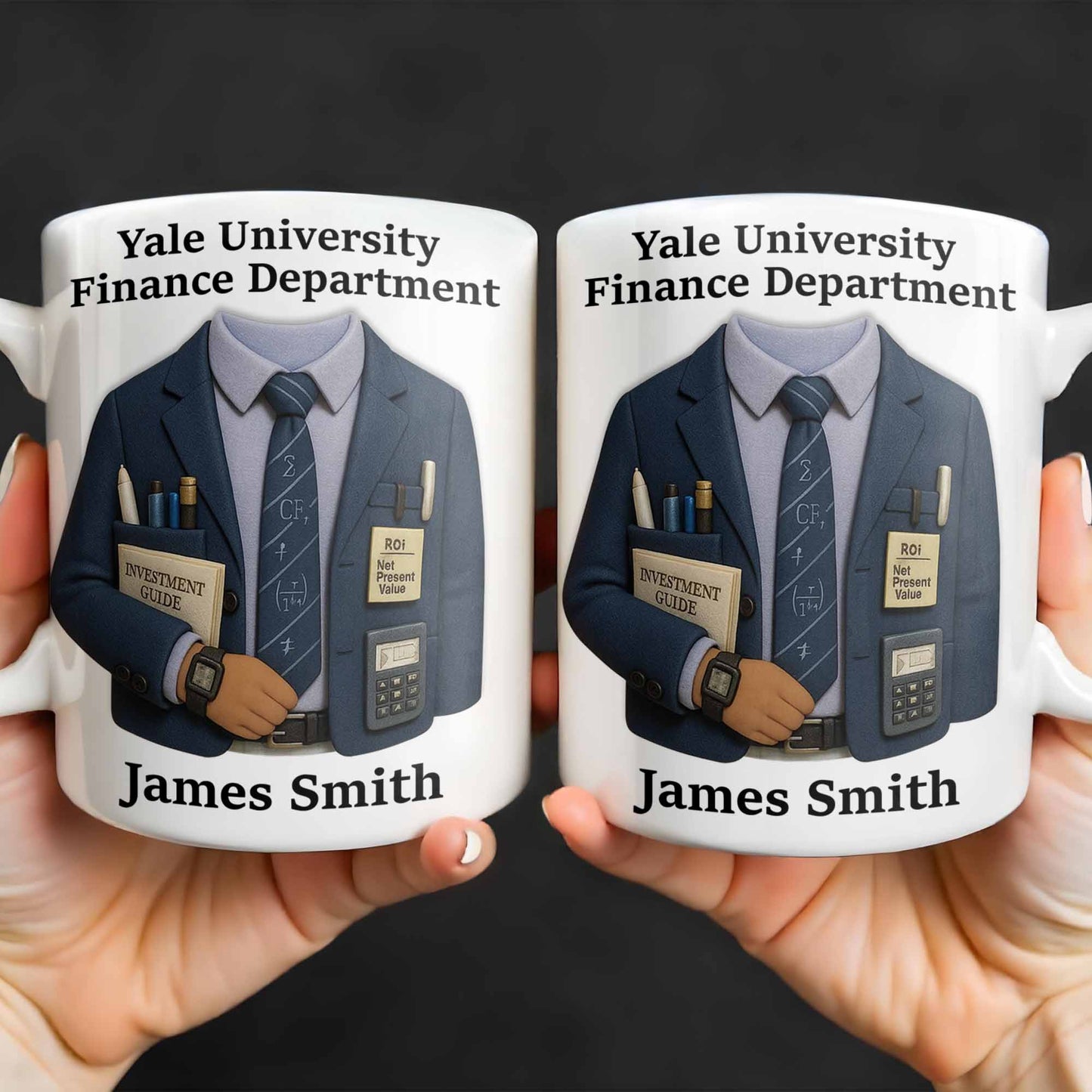 Celebrate Your Finance Expertise With Classic Business Attire Design - Personalized Custom Coffee Mug - FAM378_MG