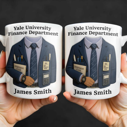 Celebrate Your Finance Expertise With Classic Business Attire Design - Personalized Custom Coffee Mug - FAM378_MG