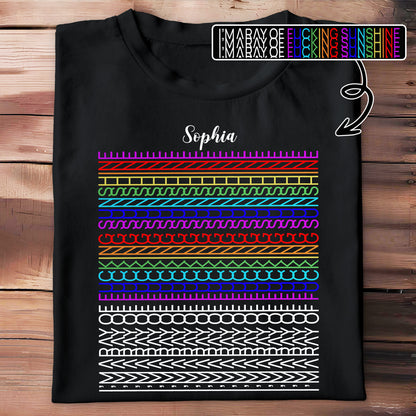 May Be Effing Sunshine Colorful Patterns Tee