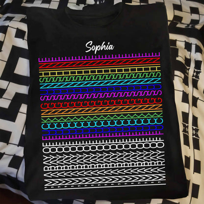 May Be Effing Sunshine Colorful Patterns Tee