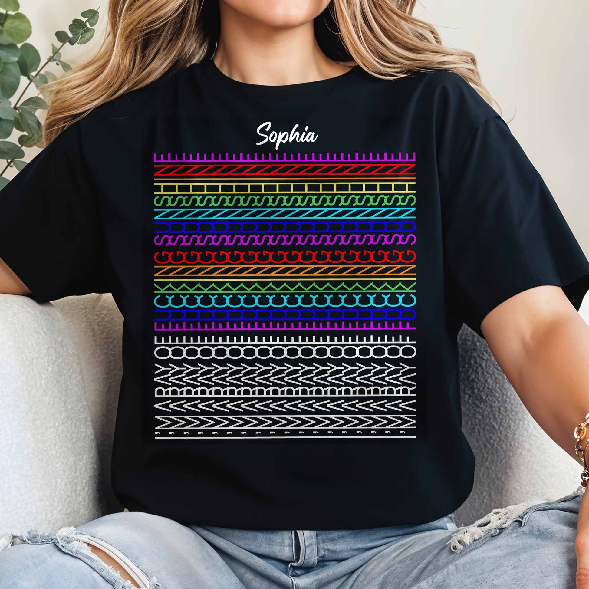 May Be Effing Sunshine Colorful Patterns Tee