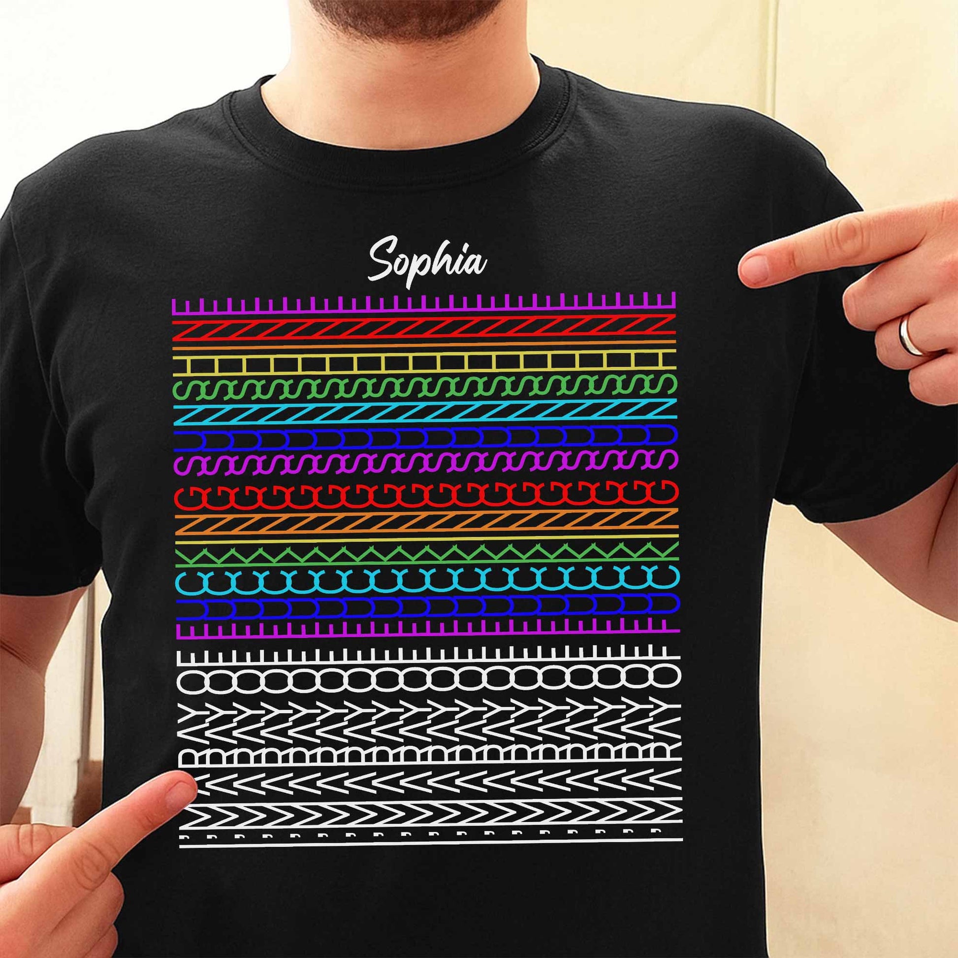 May Be Effing Sunshine Colorful Patterns Tee