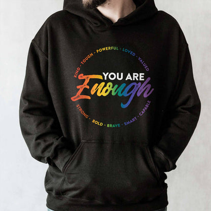 You Are Enough Inspirational Colorful Message