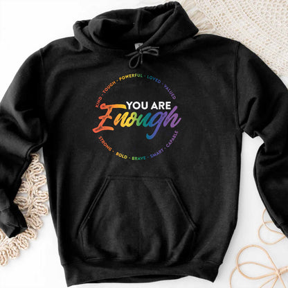 You Are Enough Inspirational Colorful Message