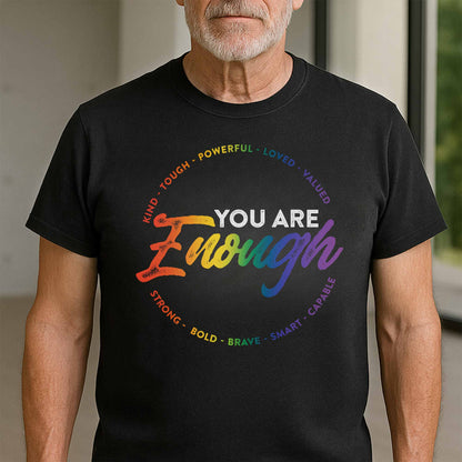 You Are Enough Inspirational Colorful Message
