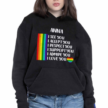 I See You, I Accept You With Rainbow Flag