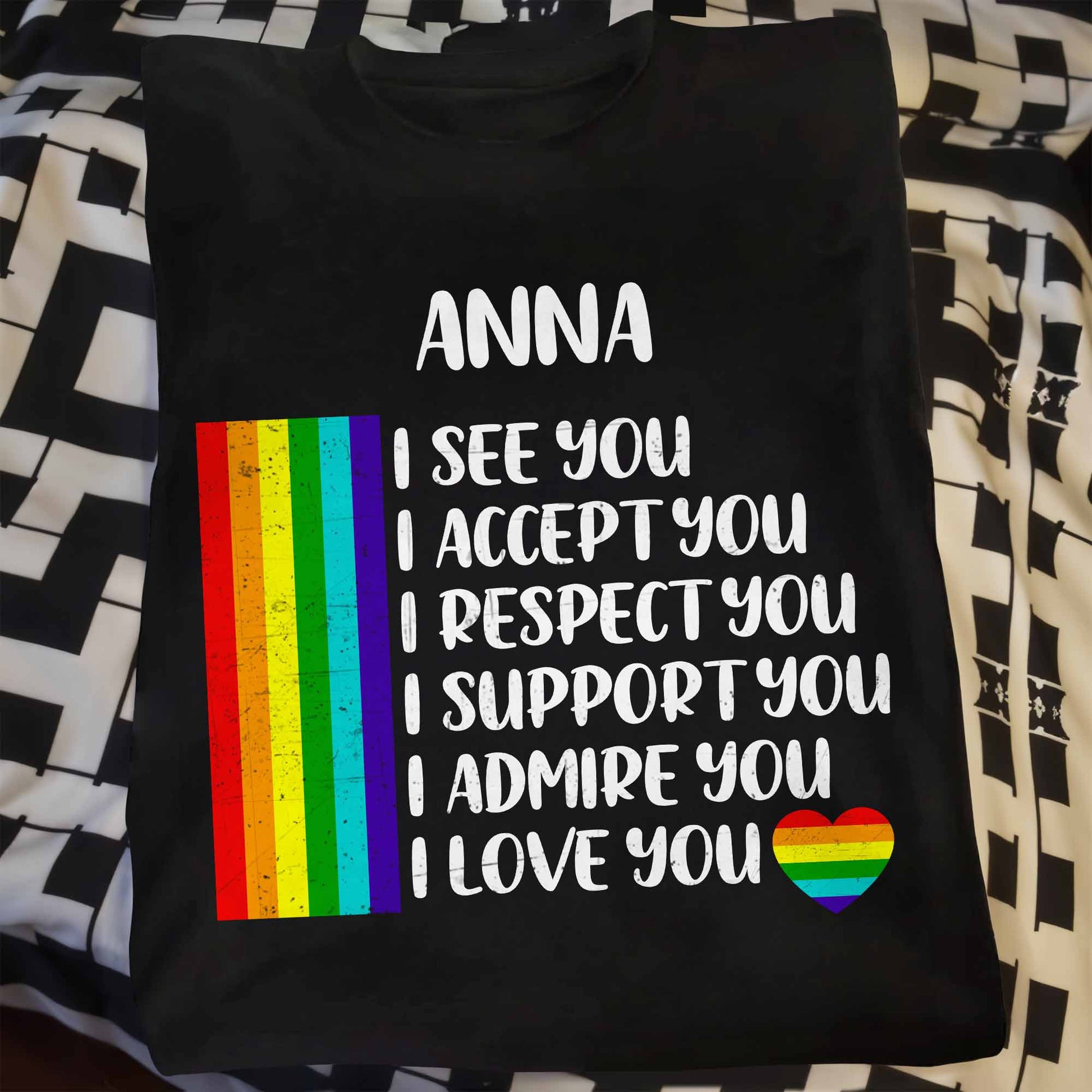 I See You, I Accept You With Rainbow Flag