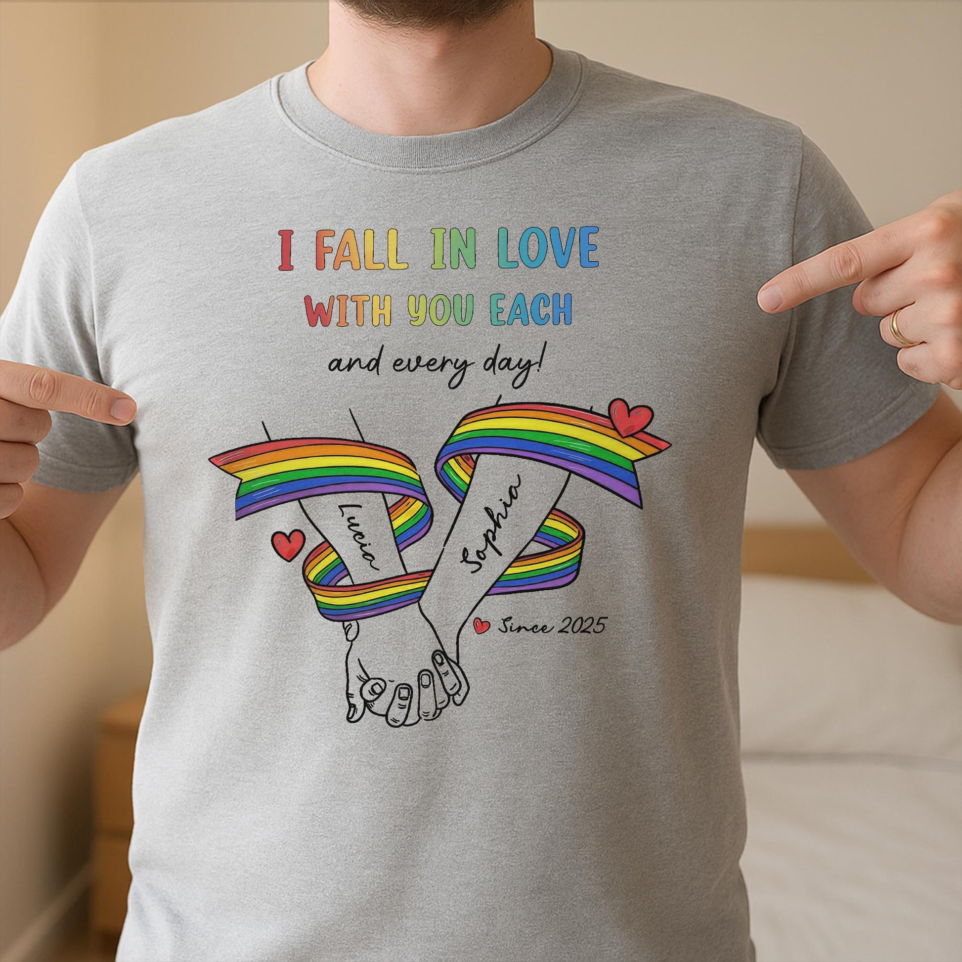 I Fall In Love With You Each And Every Day, Rainbow Heart