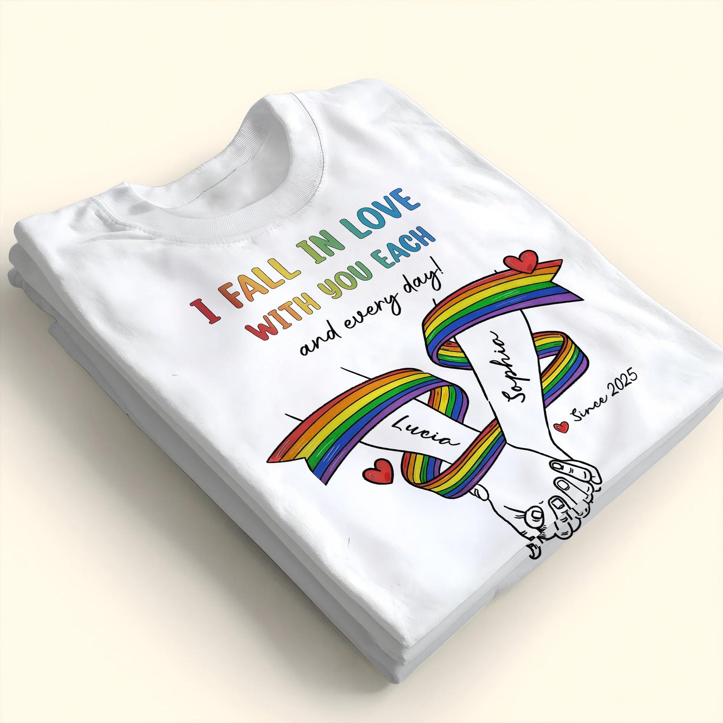 I Fall In Love With You Each And Every Day, Rainbow Heart