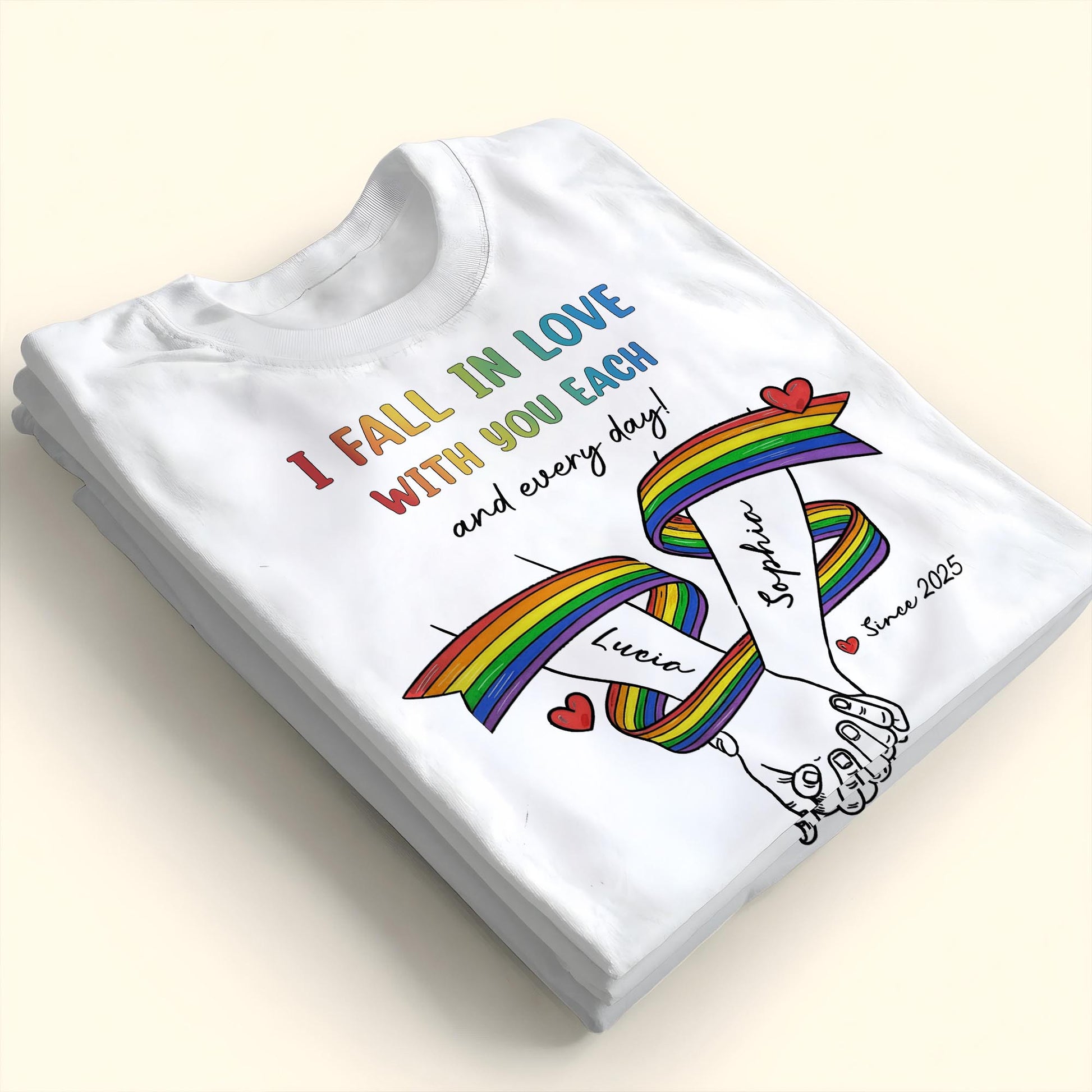 I Fall In Love With You Each And Every Day, Rainbow Heart