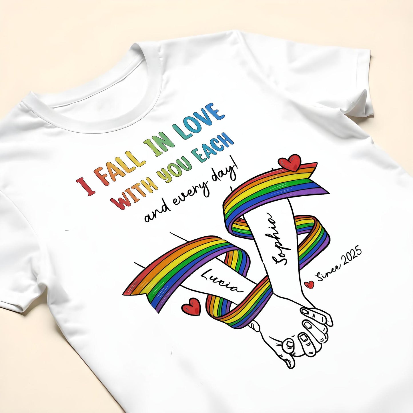 I Fall In Love With You Each And Every Day, Rainbow Heart