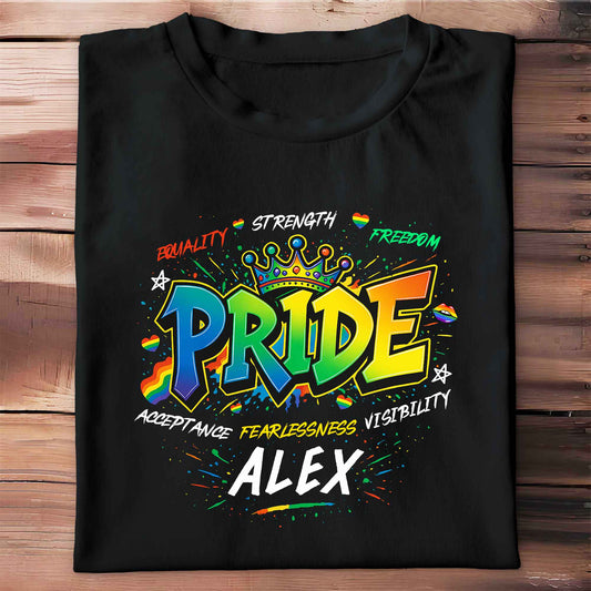 Equality Strength Freedom Pride Acceptance Fearlessness Visibility