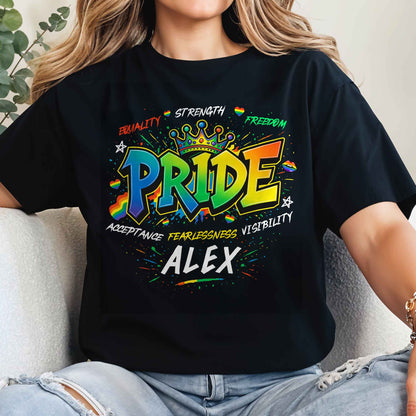 Equality Strength Freedom Pride Acceptance Fearlessness Visibility