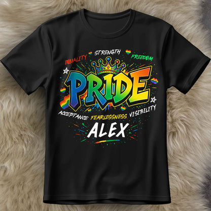 Equality Strength Freedom Pride Acceptance Fearlessness Visibility