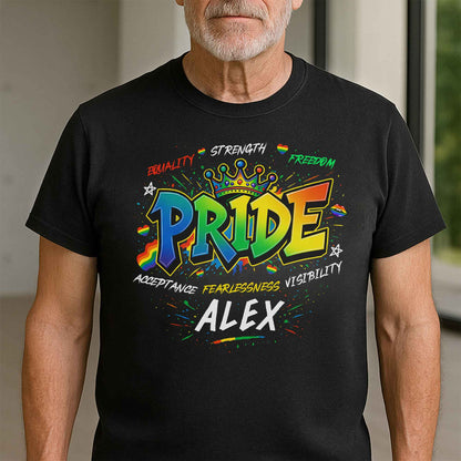 Equality Strength Freedom Pride Acceptance Fearlessness Visibility