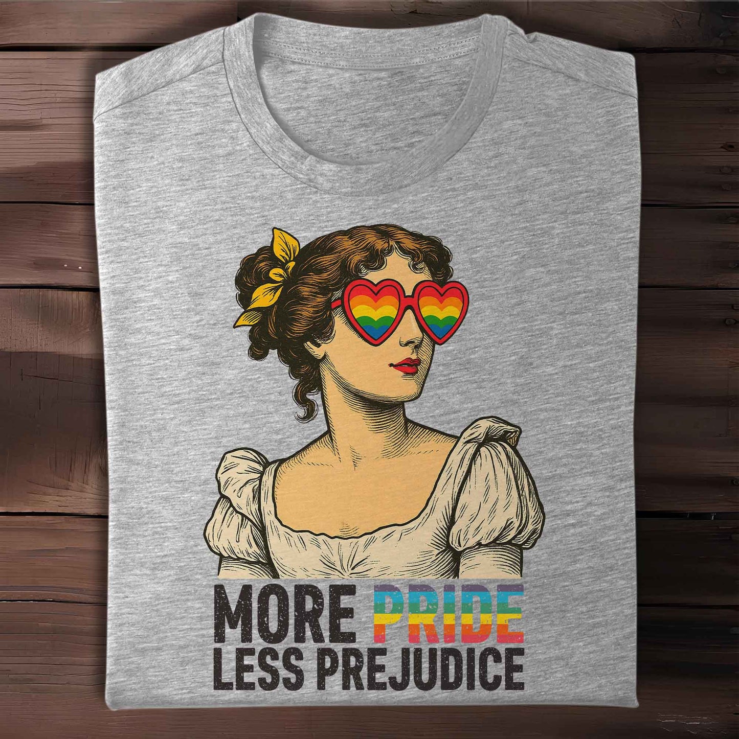 More Pride Less Prejudice Heart-Shaped Glasses