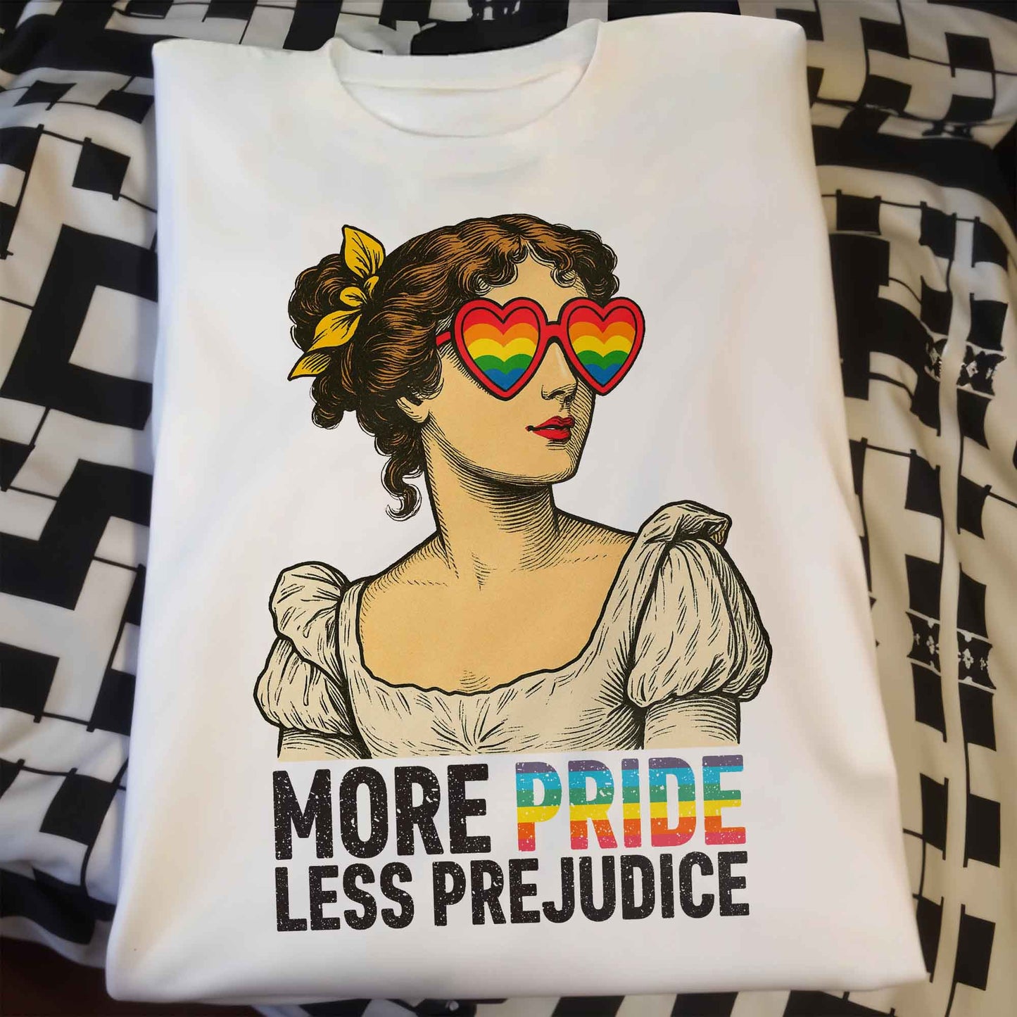 More Pride Less Prejudice Heart-Shaped Glasses