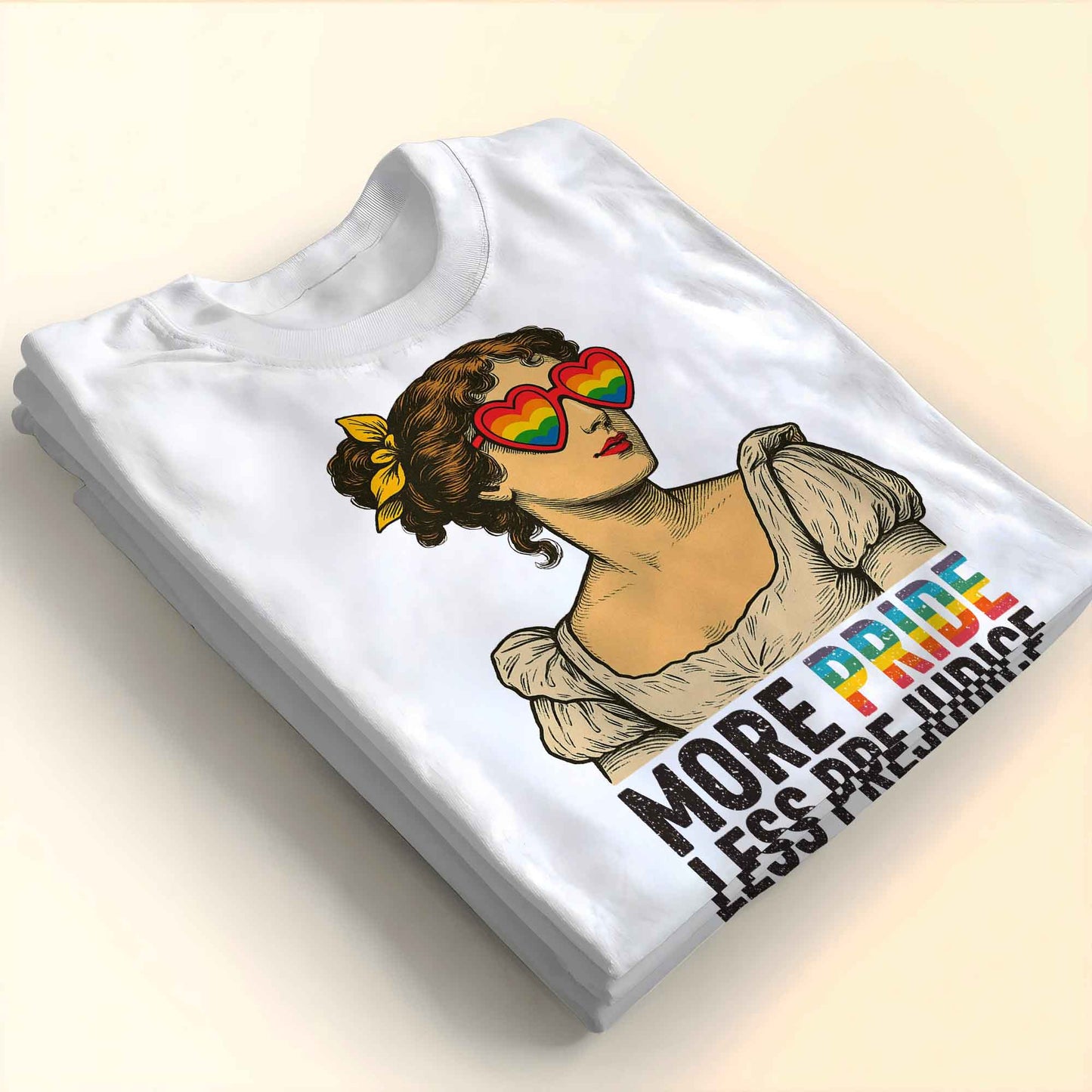 More Pride Less Prejudice Heart-Shaped Glasses