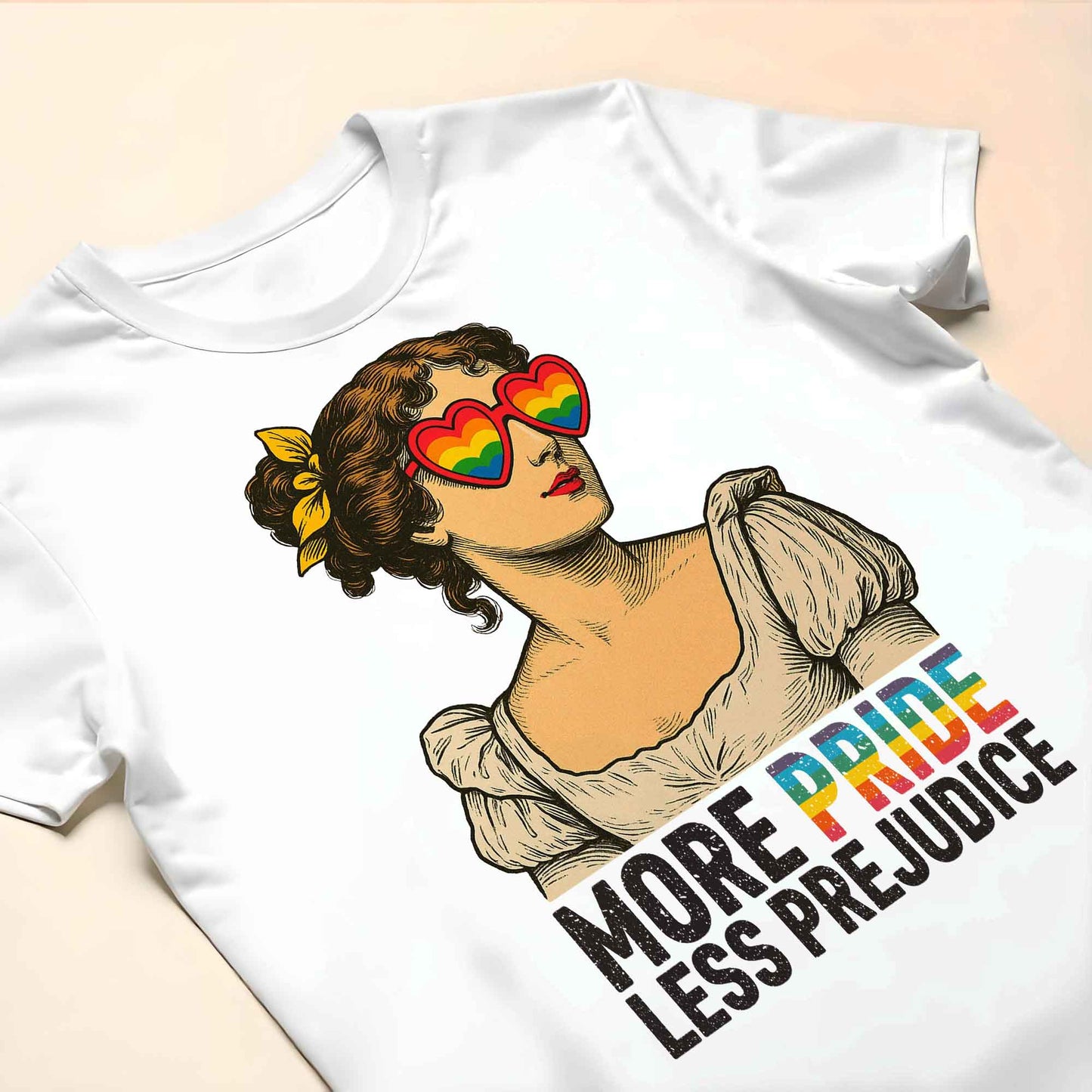 More Pride Less Prejudice Heart-Shaped Glasses