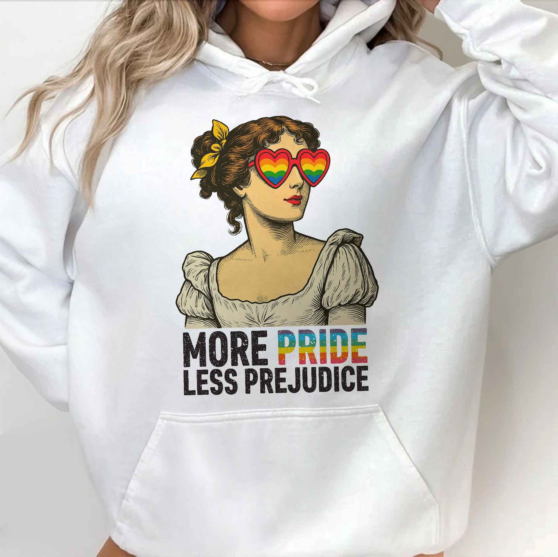 More Pride Less Prejudice Heart-Shaped Glasses