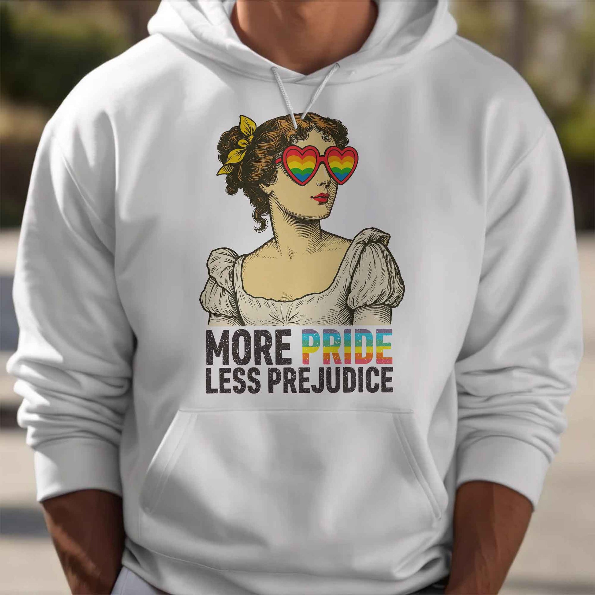 More Pride Less Prejudice Heart-Shaped Glasses