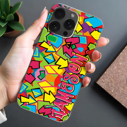 Vibrant Retro 90s Style With Geometric Shapes