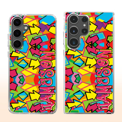 Vibrant Retro 90s Style With Geometric Shapes