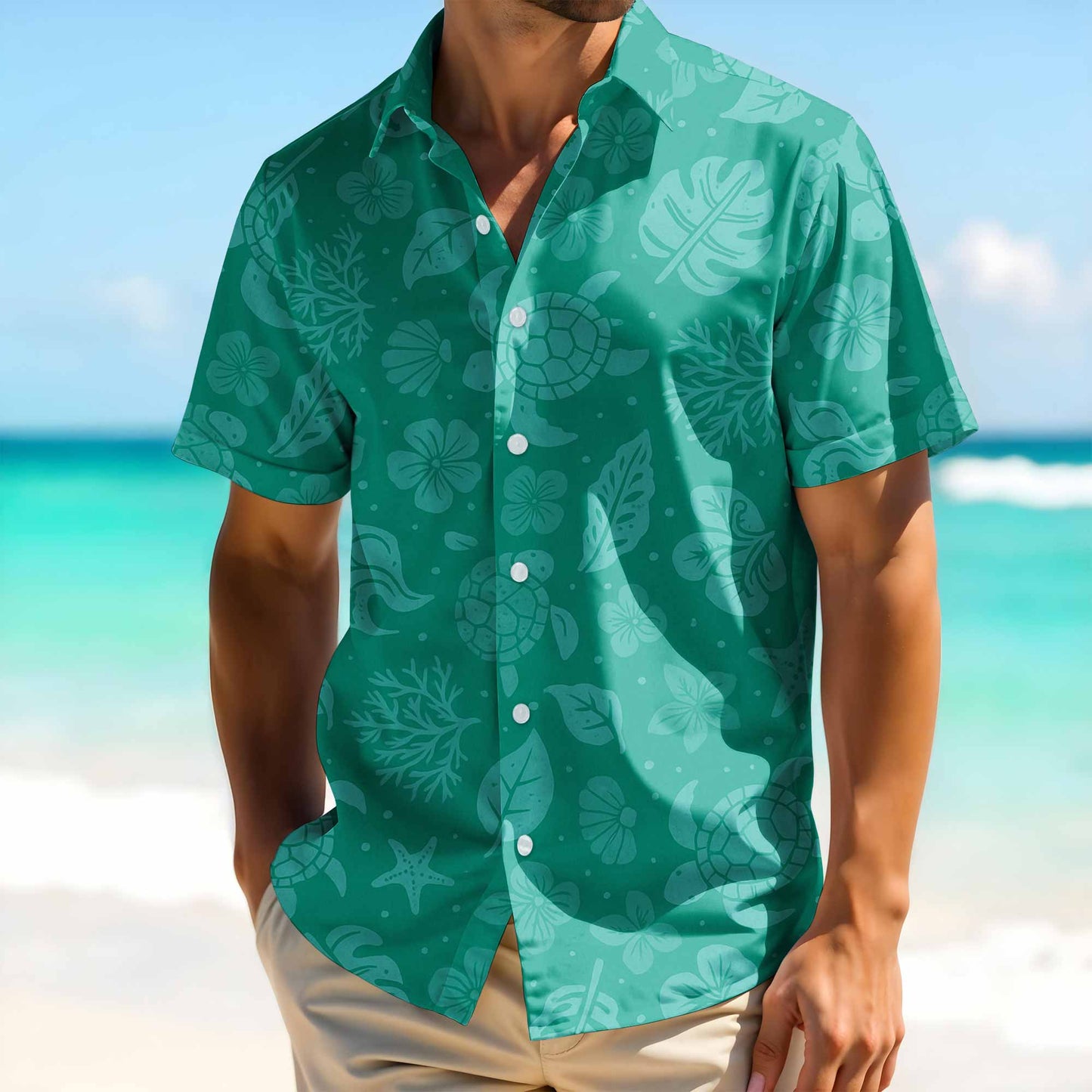 Explore Ocean Life With Turtles, Starfish, Seaweed Shirt