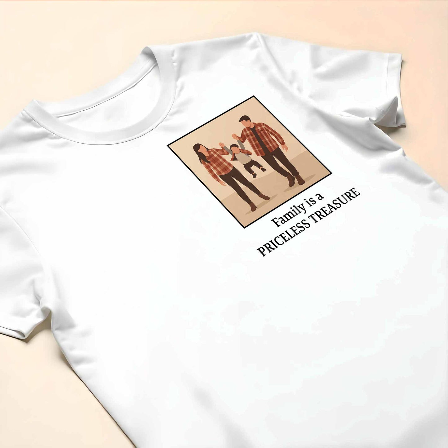 Family Is A Priceless Treasure T-Shirt - Personalized Custom Unisex T-shirt, Hoodie - FAM406_WBAS
